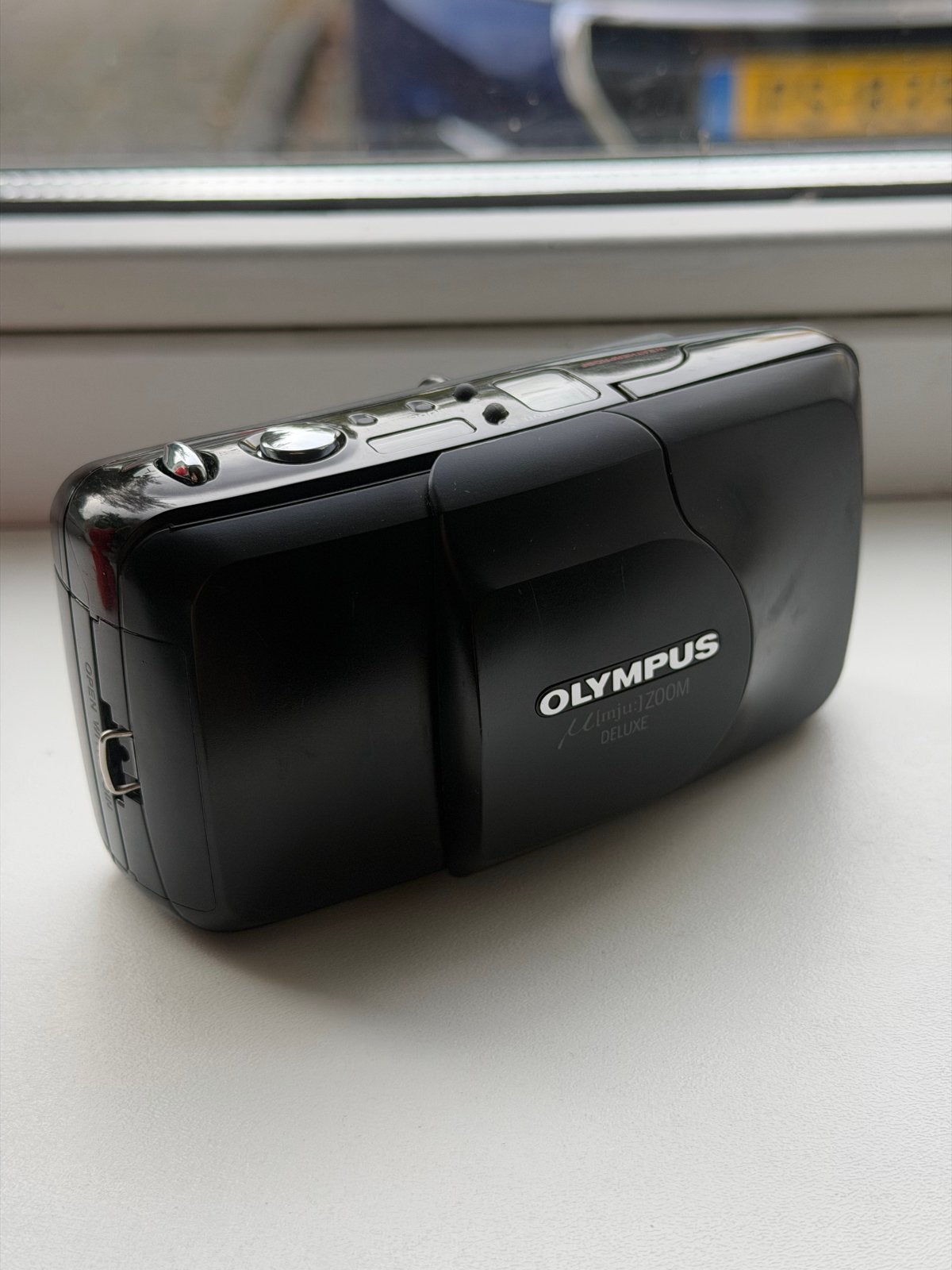 Olympus mju ZOOM DELUXE - Compacte analoge camera, Ophalen of Verzenden, Gebruikt, Compact, Olympus