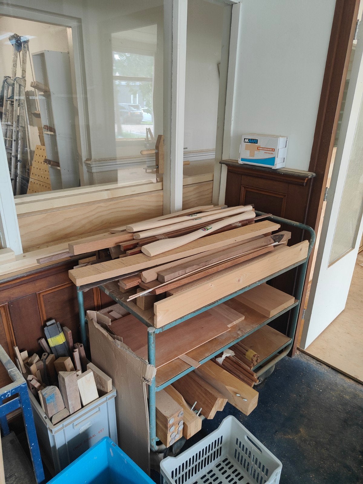 Diverse partij hout hardhout, Ophalen, Gebruikt, Minder dan 25 mm, Balk