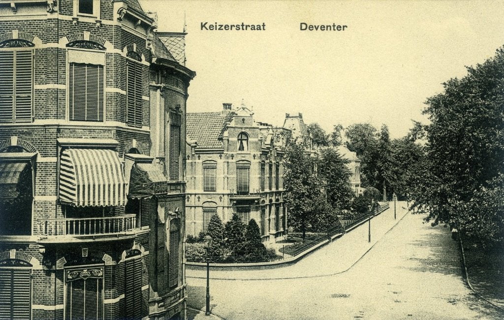 ansichtkaart straatbeeld Deventer, Ophalen of Verzenden, Voor 1920, Ongelopen, Overijssel