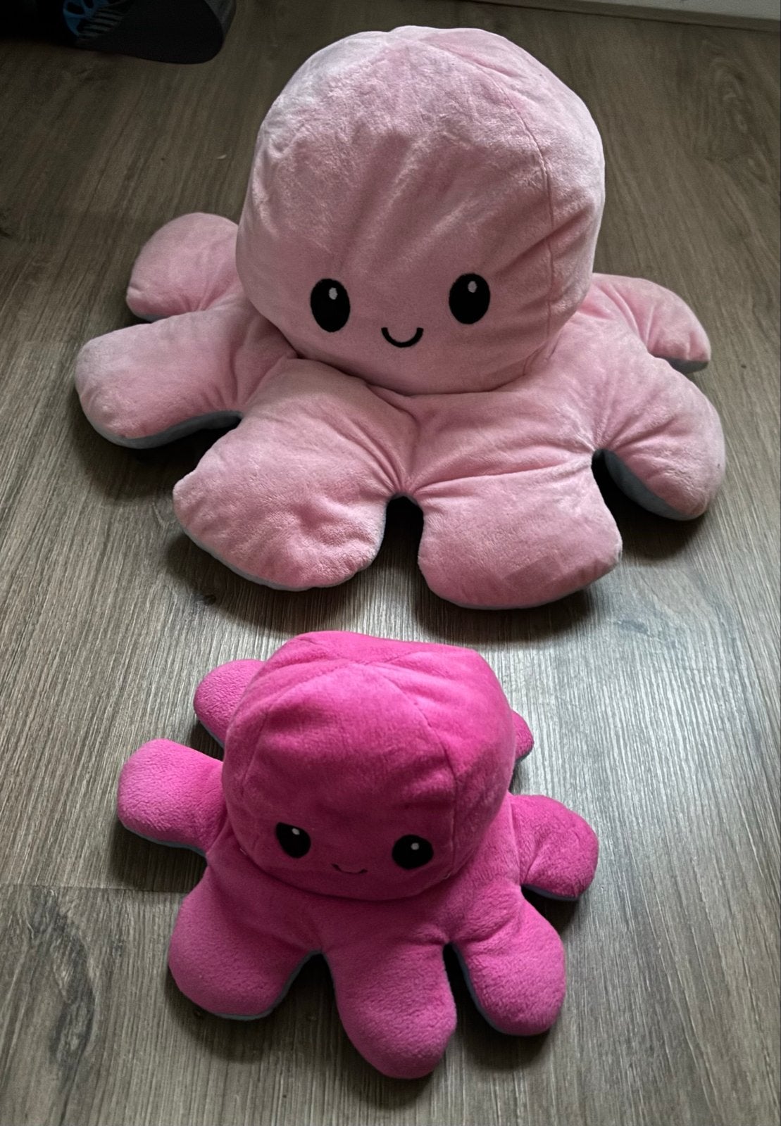 Omkeerbare octopus knuffels (groot en klein), Kinderen en Baby's, Overige typen, Ophalen of Verzenden, Zo goed als nieuw, Middelgroot (20 tot 80 cm)