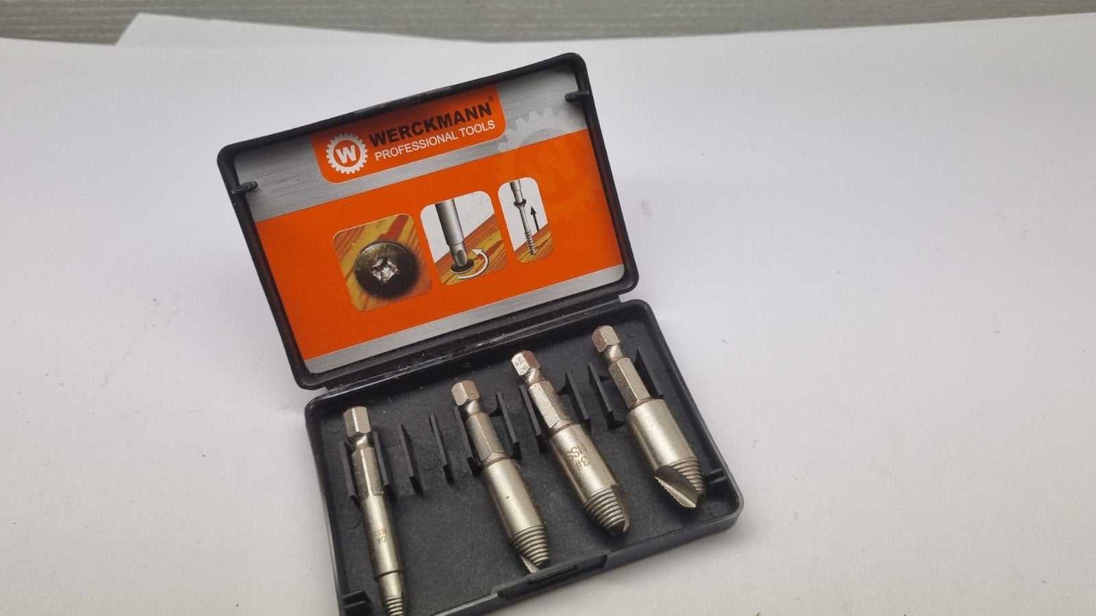 Werckmann Schroefverwijderaar Set - 4-delig, Ophalen of Verzenden, Zo goed als nieuw, Bitset, Overige merken