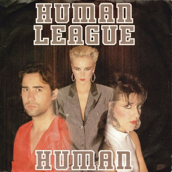 Pop Single (1986) Human League - Human  (Virgin)., Cd's en Dvd's, Vinyl Singles, Gebruikt, 7 inch, Ophalen of Verzenden, Fotohoes
