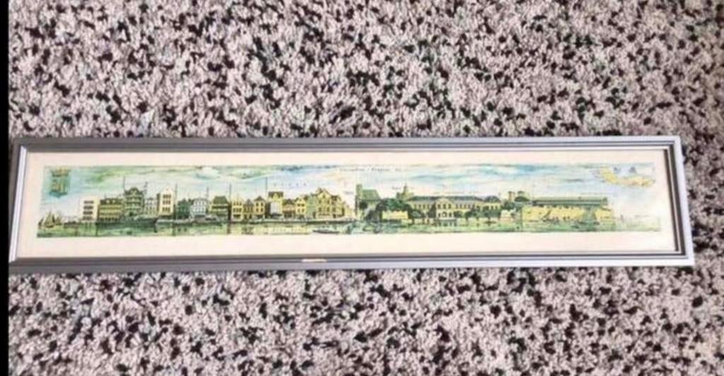 Schilderij Willemstad Curacao 🌺 De Gekleurde Huisjes, Ophalen, Minder dan 50 cm, Schilderij