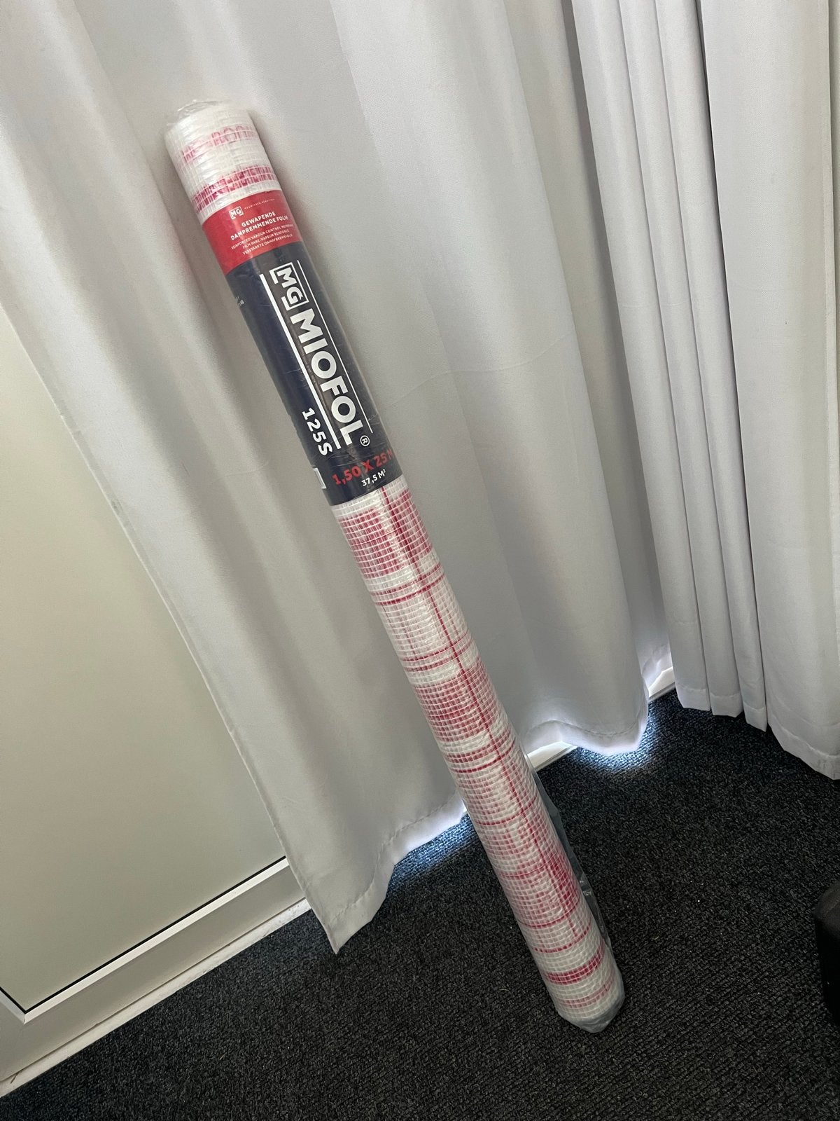 MG Miofol 125S Gewapende Dampremmende Folie 37,5 m², Doe-het-zelf en Verbouw, Overige materialen, Nieuw, 15 m² of meer, Vloerisolatie