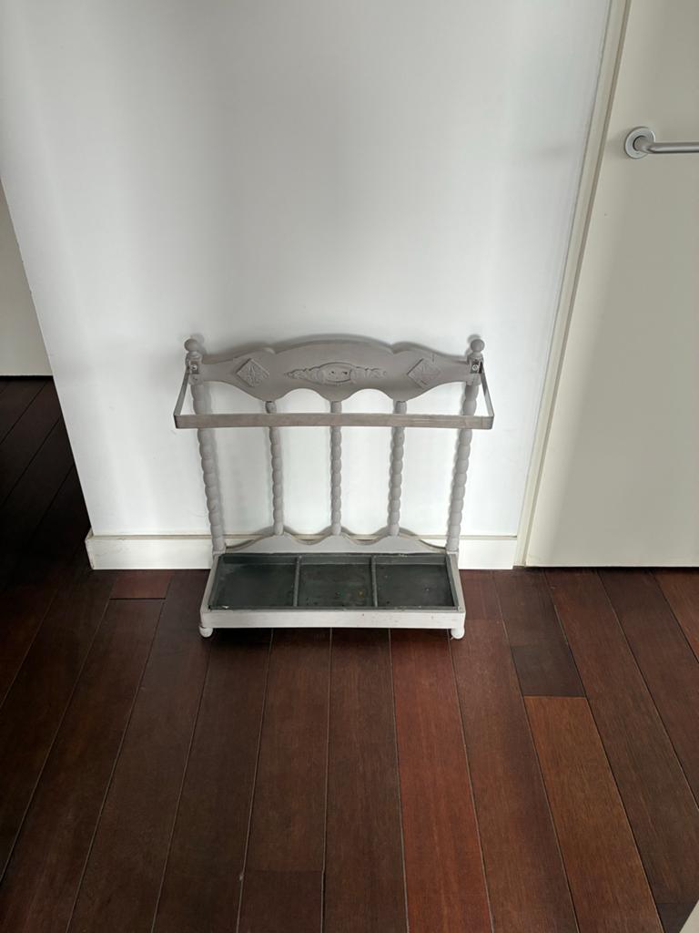 Antieke paraplubak met zinken bodem, Huis en Inrichting, Woonaccessoires | Overige, Ophalen, Hout, Grijs, Gebruikt