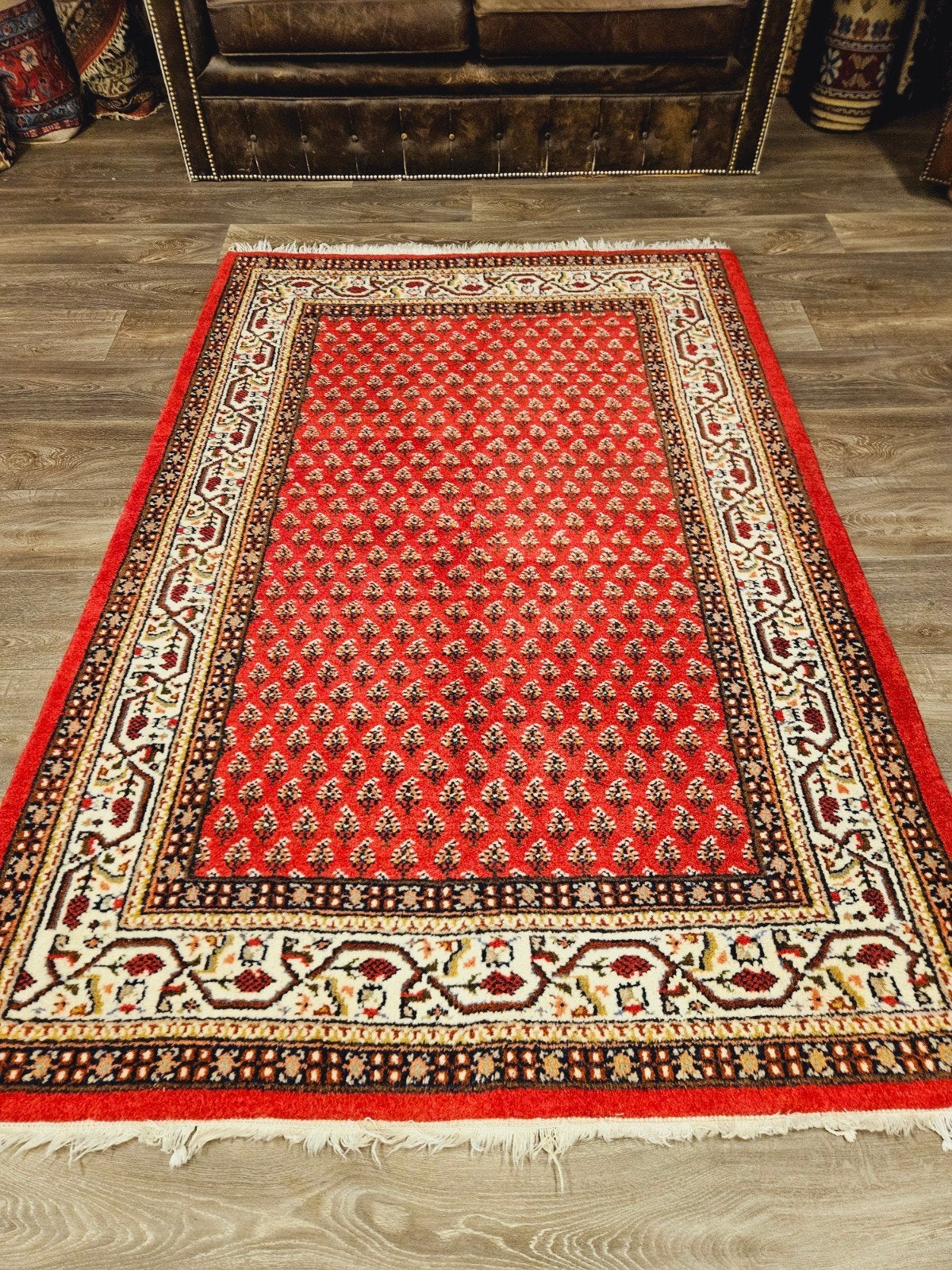 Perzisch Handgeknoopt Sarough Mir Tapijt. NU AFGEPRIJSD!, 100 tot 150 cm, Perzisch, 200 cm of meer, Ophalen of Verzenden