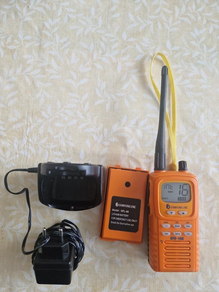 Samyung Marifoon STV-100 met lader en extra batterij, Ophalen of Verzenden