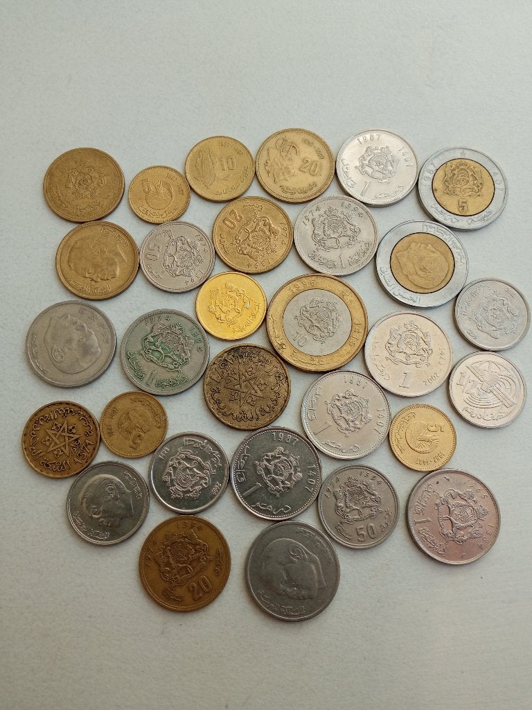 Marokko lot munten., Ophalen of Verzenden, Overige landen, Setje