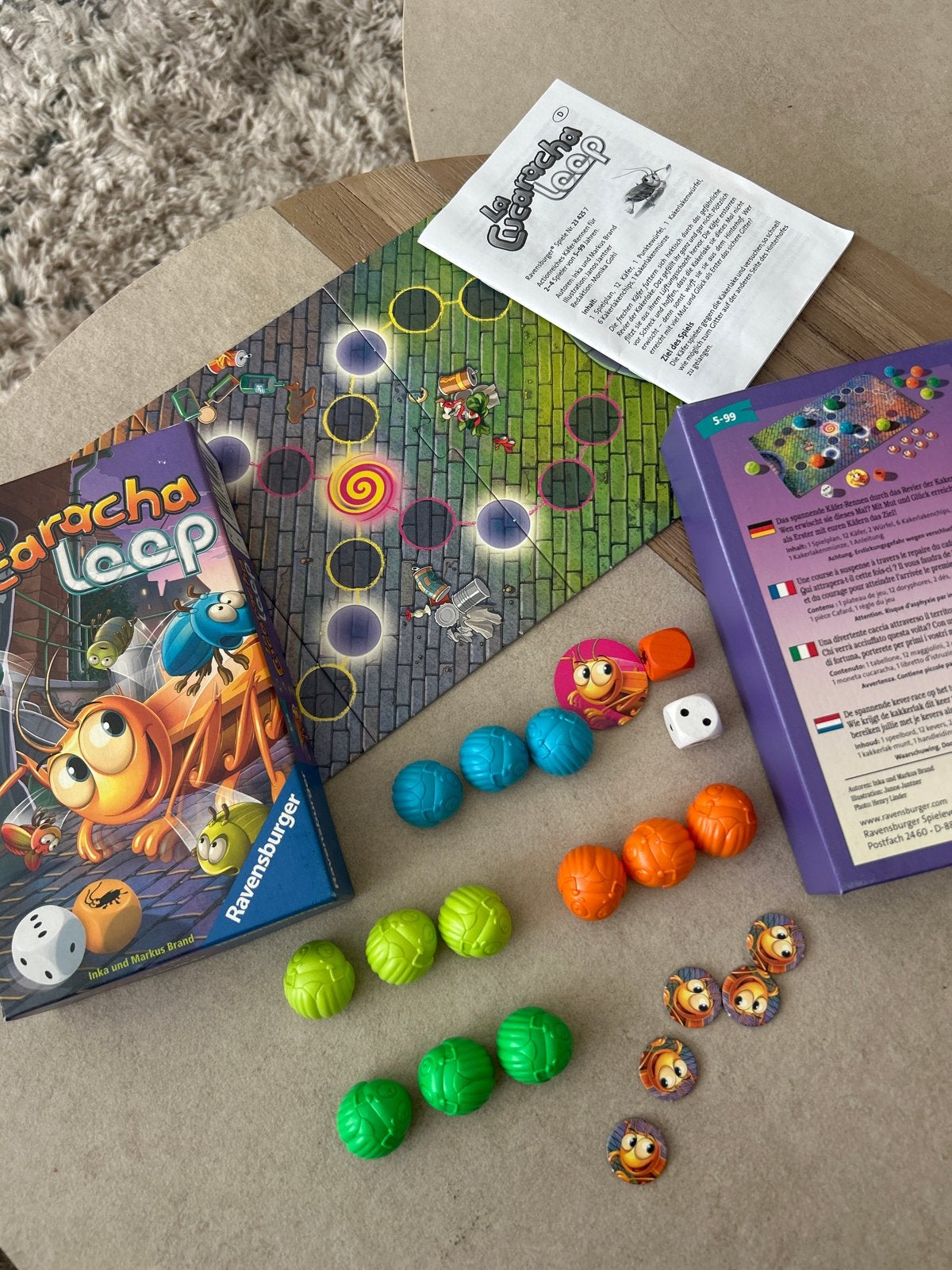 La Cucaracha Loop - Ravensburger bordspel, Drie of vier spelers, Ophalen of Verzenden, Zo goed als nieuw
