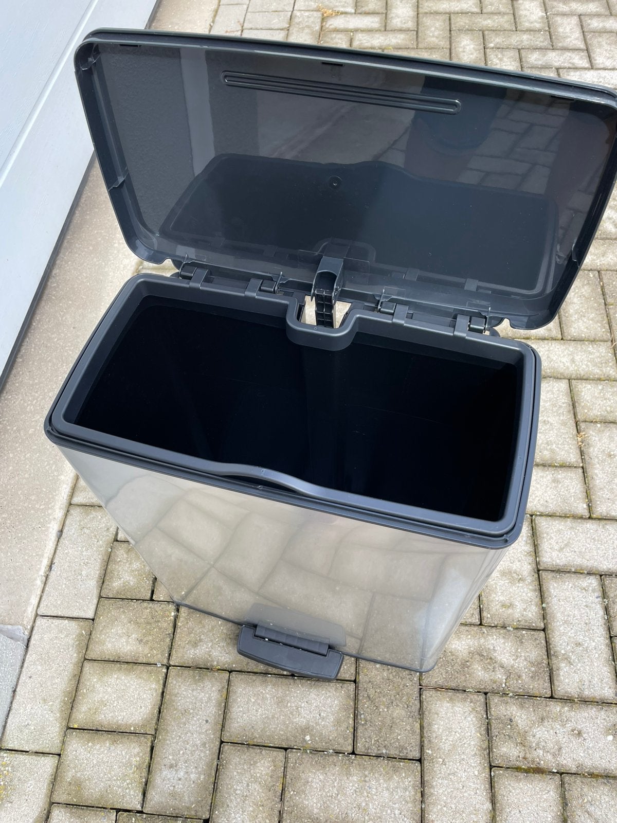 Curver Deco Bin Pedaalemmer - 50L - Metallic Look, Kunststof, Met pedaal, Df, Nieuw