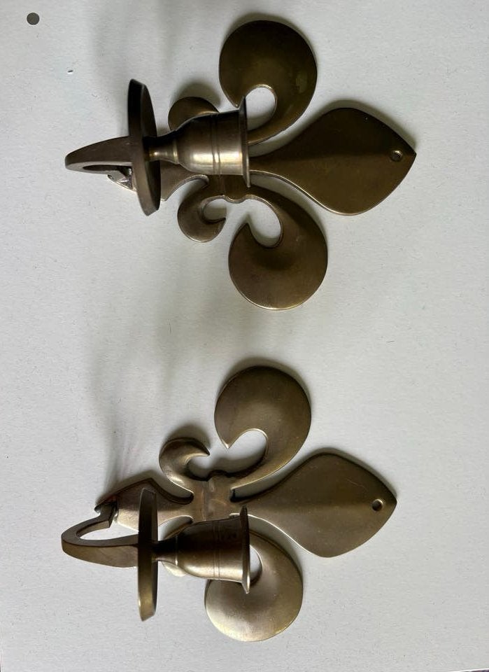 Vintage brass candle holders, Ophalen, Koper of Brons