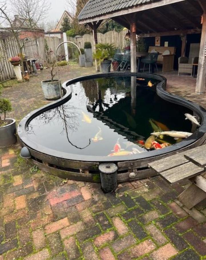 HDPE Koi vijver 25m³ – AL UITGEGRAVEN + filtersysteem, Tuin en Terras, Vijvers, Ophalen, Zo goed als nieuw