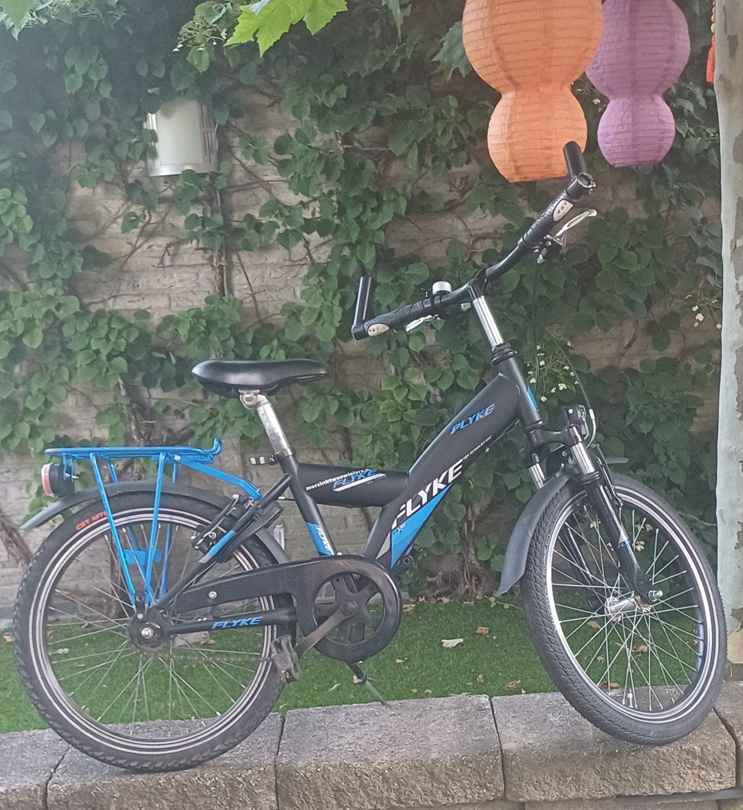 Flyke kinderfiets - 20 inch - Zwart/Blauw ATB-bike zeer mooi, Fietsen en Brommers, Fietsen | Kinderfietsjes, Ophalen, 20 inch of meer