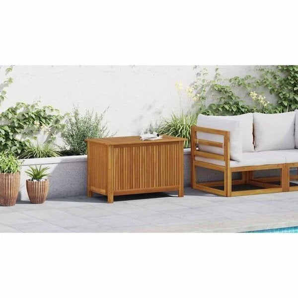 Tuinbox 90x50x58 cm massief acaciahout nieuw in doos, Tuin en Terras, Ophalen of Verzenden, Nieuw