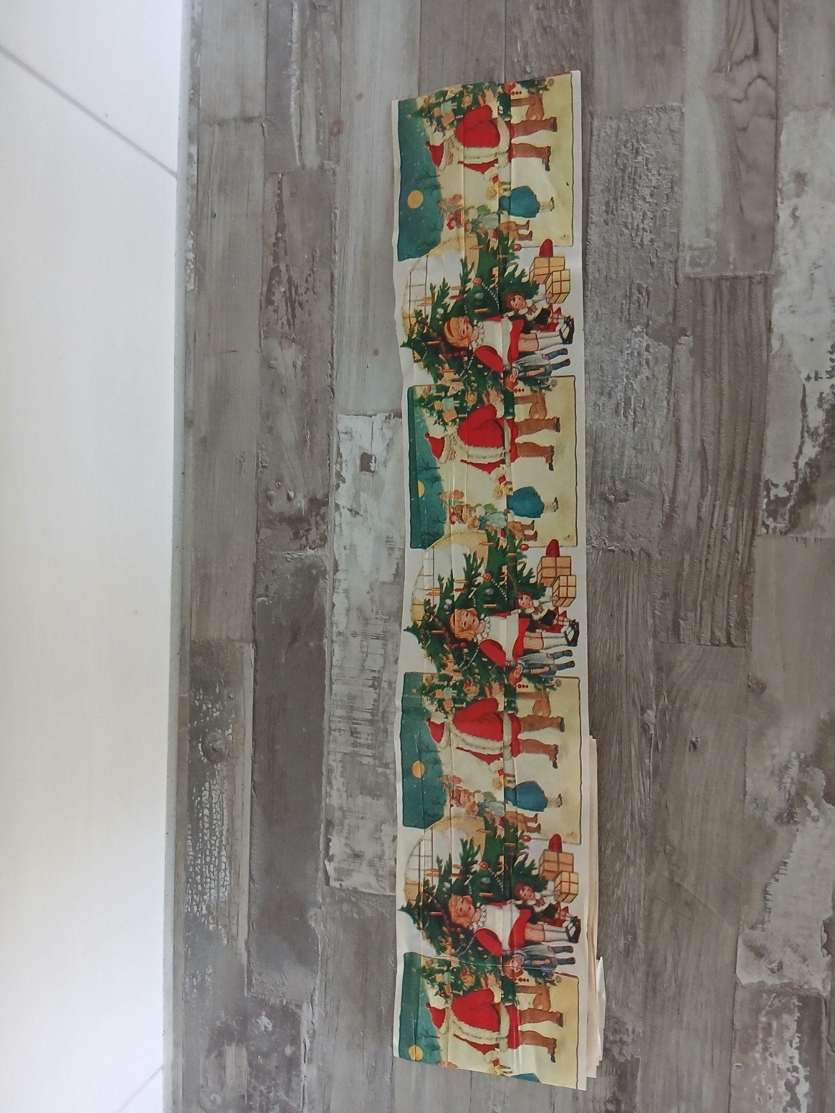vintage kerst randje, Ophalen of Verzenden, Gebruikt