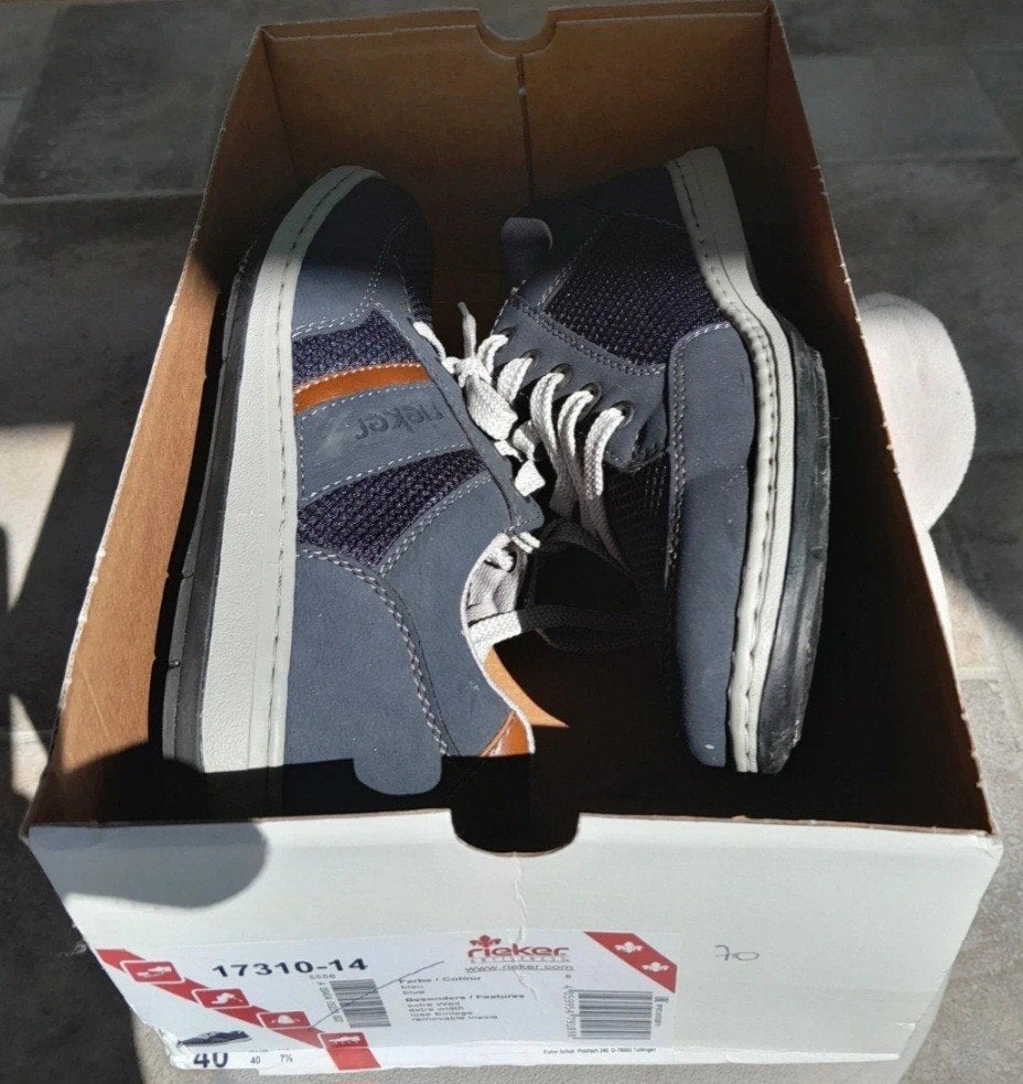 Comfortabele Rieker herensneakers, Maat 40, Blauw, Ophalen of Verzenden, Rieker, Sneakers of Gympen