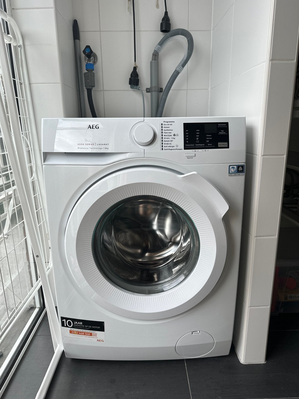 AEG 6000 Series Lavamat 8kg Wasmachine - Zo goed als nieuw, Ophalen, 1200 tot 1600 toeren, Gebruikt, 8 tot 10 kg