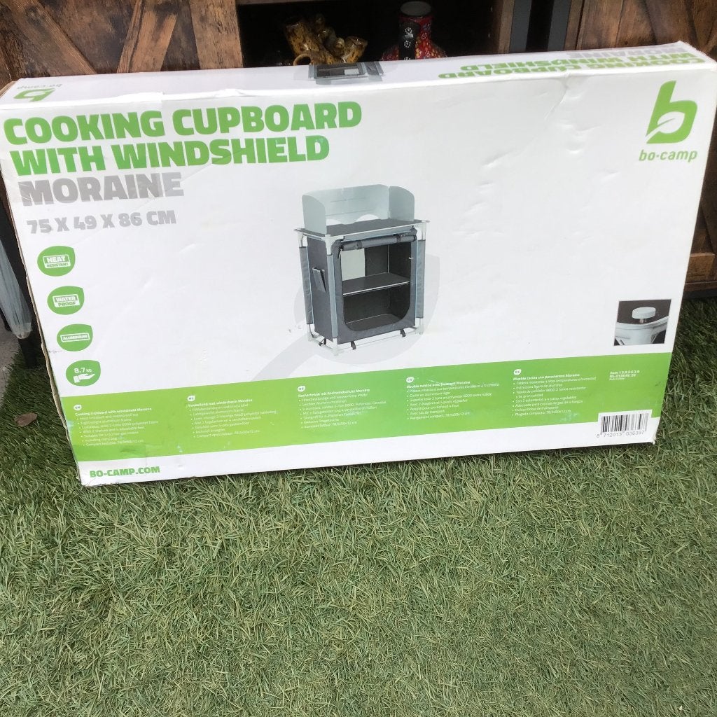 Bo-Camp Moraine Kookkast met Windscherm - Nieuw in doos, Ophalen, Nieuw