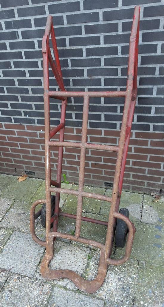 Retro vintage brocante industriële transport steekwagen, 100 liter of meer, Ophalen, Transportkar