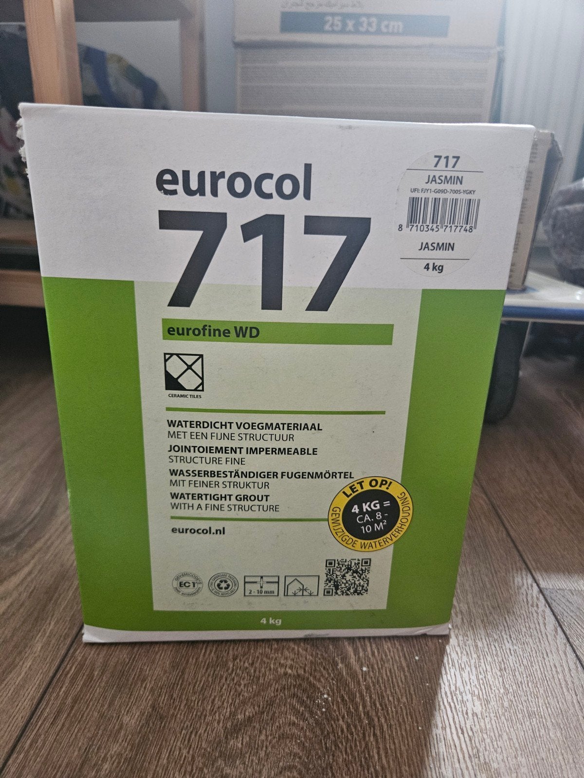 Gratis: Voegmateriaal Eurocol 717 Jasmijn (4kg), Ophalen, Overige materialen, Wandtegels, Nieuw