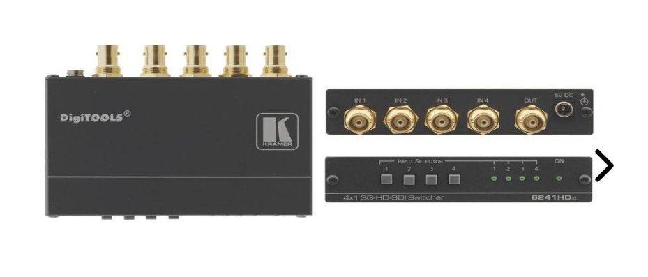 Kramer 6241HDxl 4x1 3G-HD-SDI Switcher, Audio, Tv en Foto, Ophalen of Verzenden, Nieuw, Video