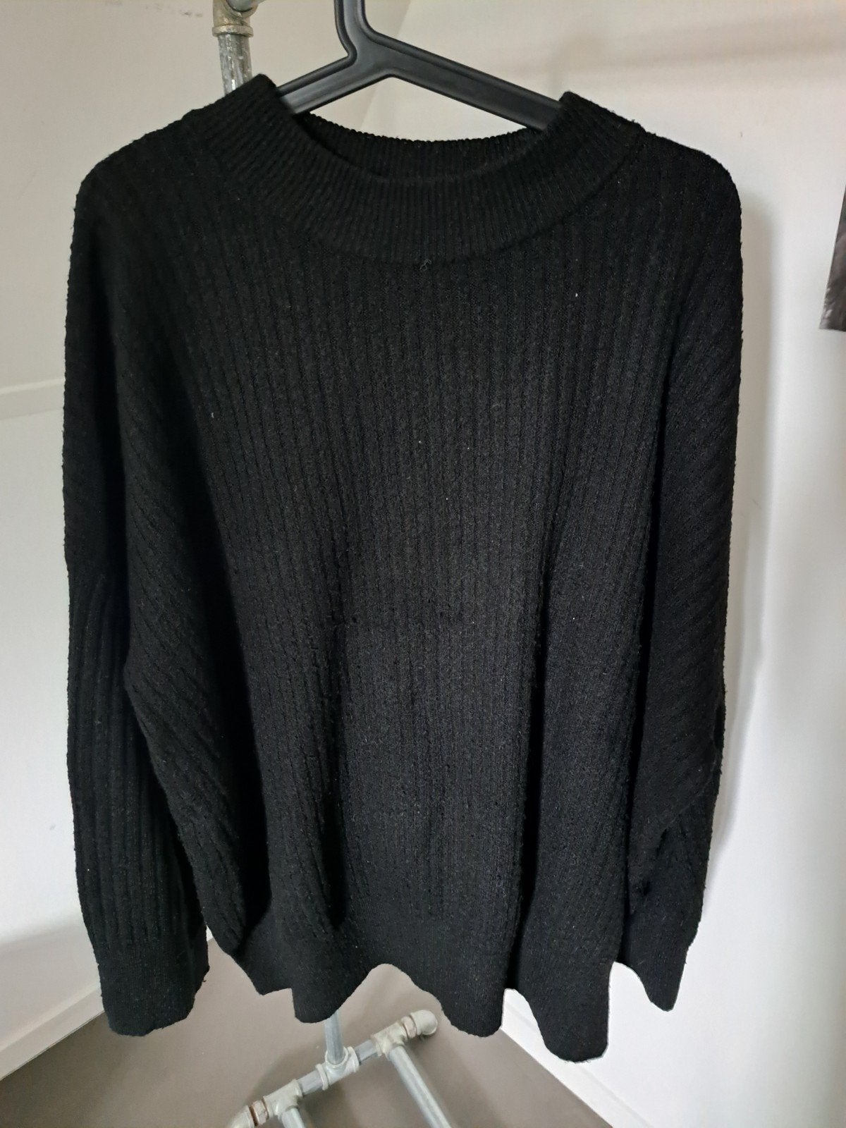 H&M ribbeltrui zwart L, Ophalen of Verzenden