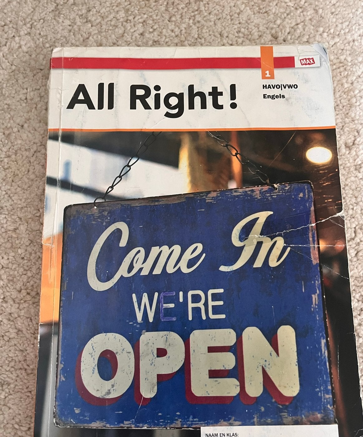 All Right! Engels HAVO 1 - Malmberg, Boeken, Ophalen of Verzenden, Gelezen, HAVO, Engels