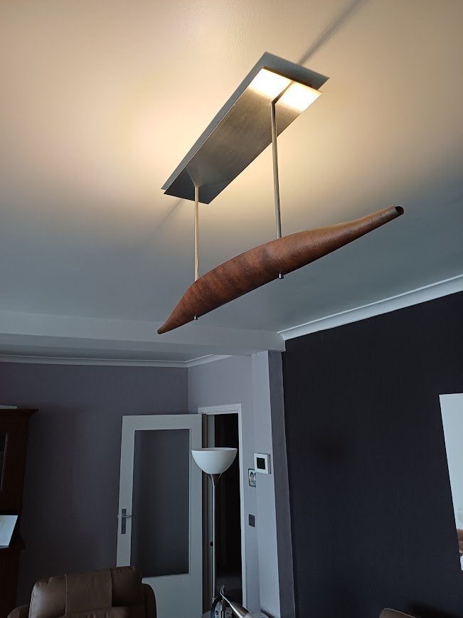 Unieke Hanglamp - Rustiek Design, Ophalen, Gebruikt, Overige fittingen, Rustiek, Industrieel, Modern