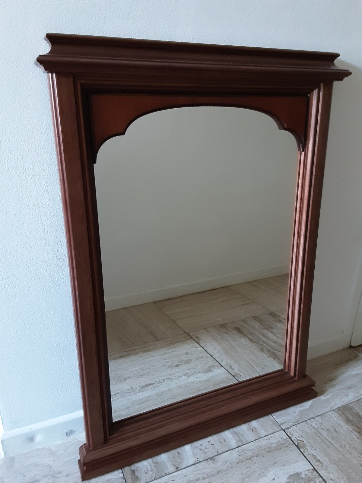 Spiegel Kersenhout., Ophalen of Verzenden, Rechthoekig, 50 tot 75 cm, Minder dan 100 cm
