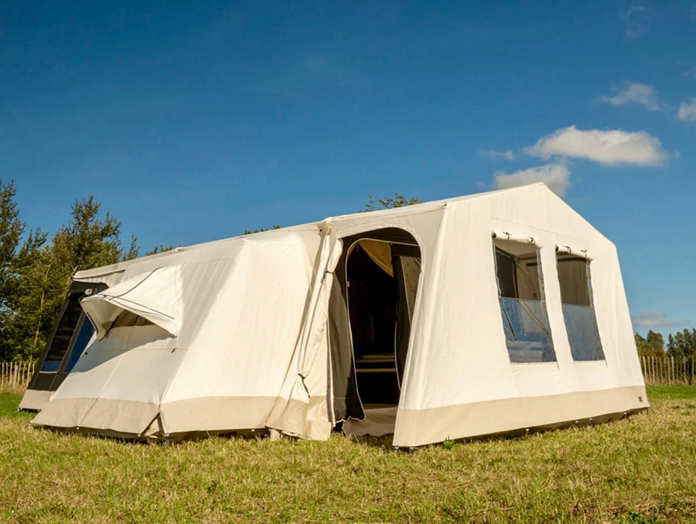 Achtertent + frame voor Combi Camp vouwwagen, Ophalen, Zo goed als nieuw