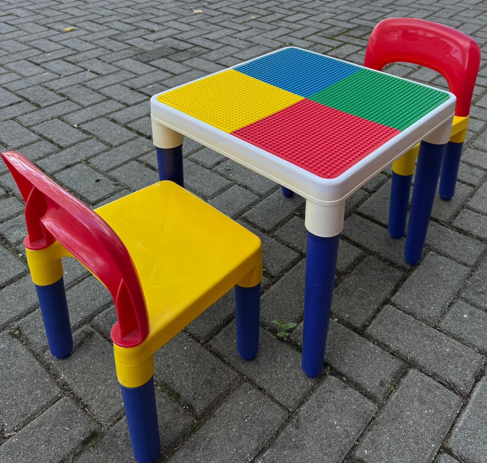 LEGO tafel en 2 stoeltjes, Ophalen, Gebruikt