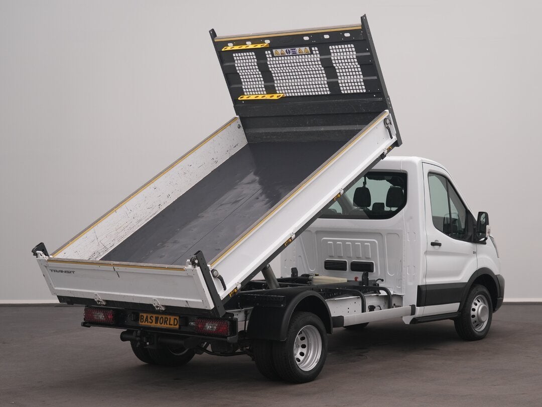 Ford Transit 165pk Tipper Kipper Dubbellucht 3,5t Trekhaak A, Auto's, 4 cilinders, Wit, Bedrijf, 165 pk