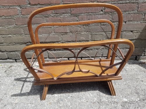 -	Lektuurbak /krantenbak vintage jaren 50, Ophalen of Verzenden, 'T Olde Gre-j, Info@toldegrej.nl, Endepoelstraat 20f Didam