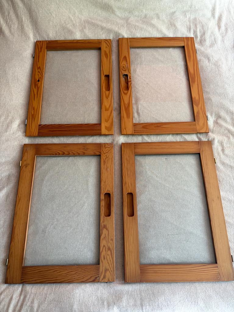 4 Glazen kastdeur IKEA Ivar (38,5x53 cm), Ophalen of Verzenden, Gebruikt