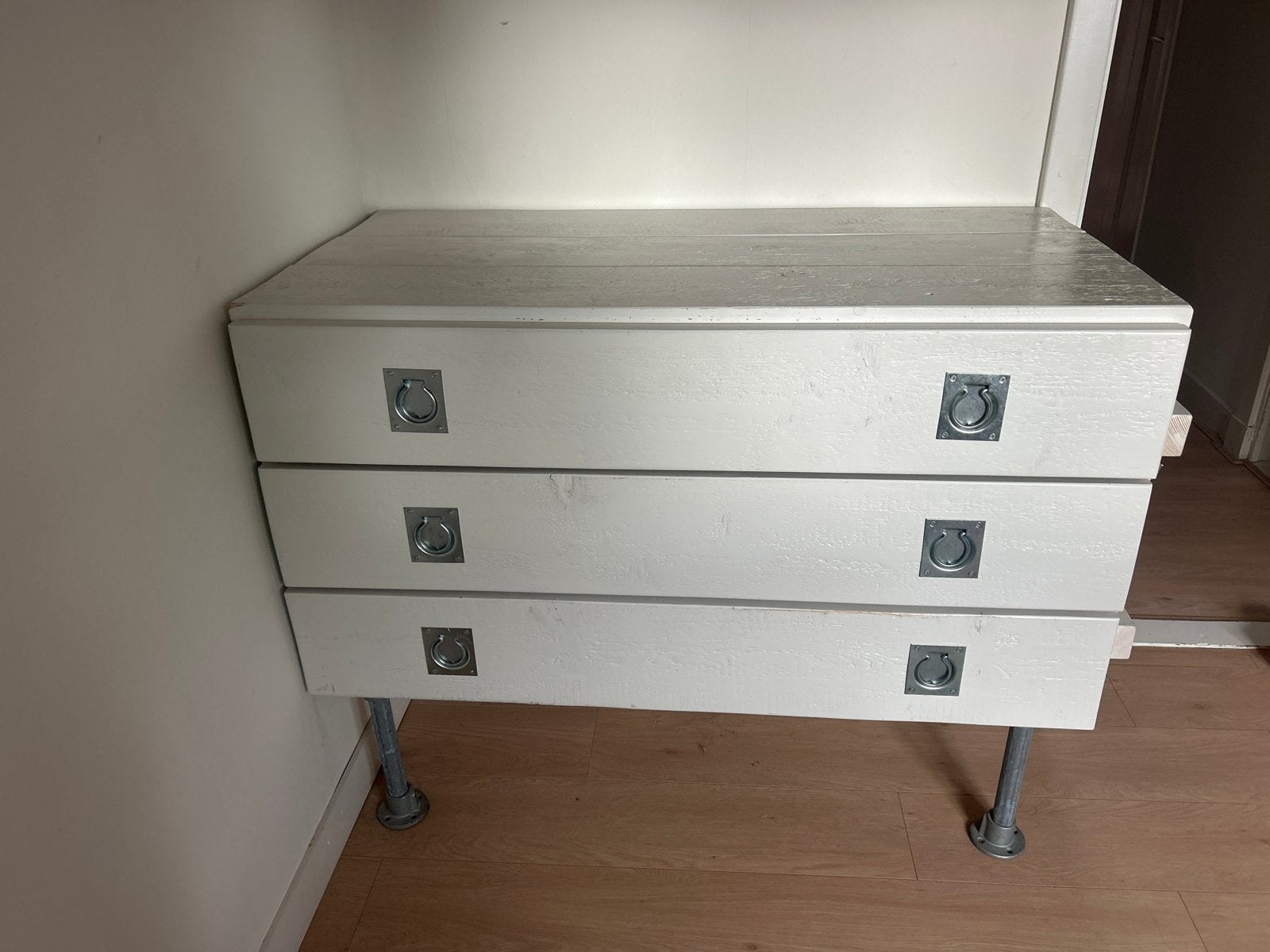 Massief houten kast/commode met 3 lades, Kinderen en Baby's, Ophalen, Gebruikt, 50 tot 70 cm, 100 cm of meer