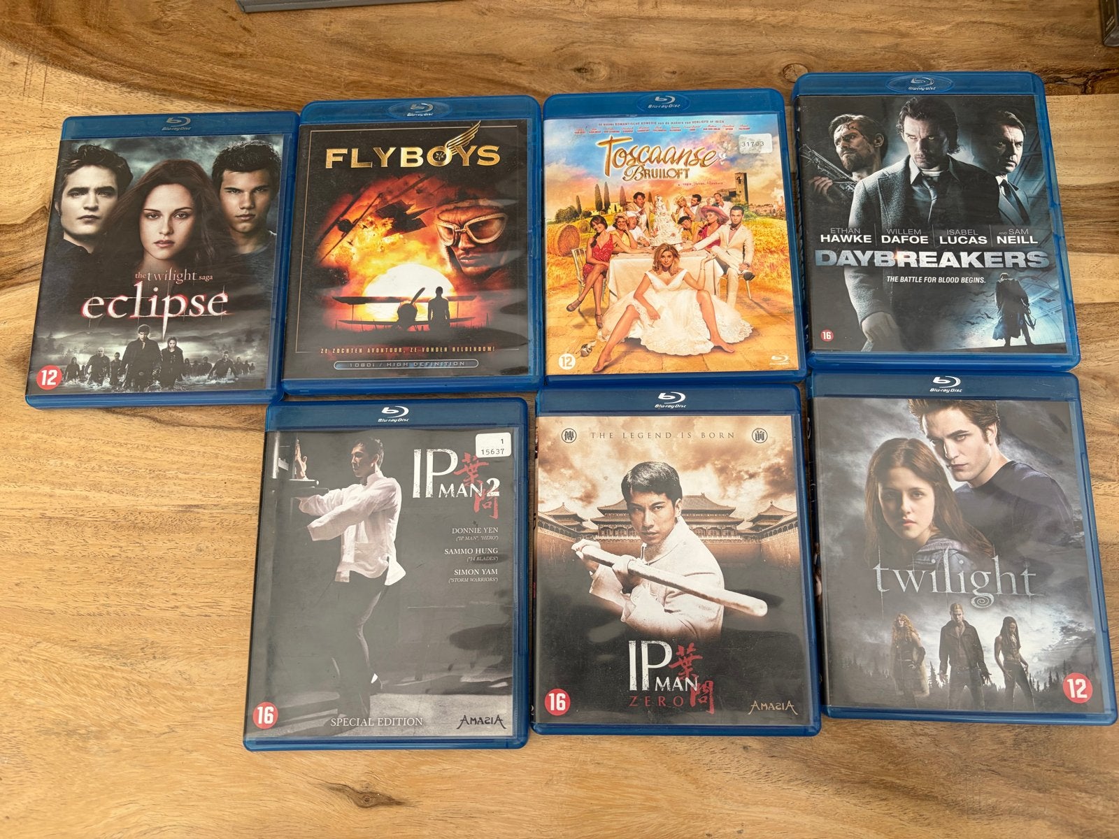 Blu-ray collectie: Twilight, IP Man, Flyboys, Daybreakers, Cd's en Dvd's, Ophalen, Gebruikt, Overige genres