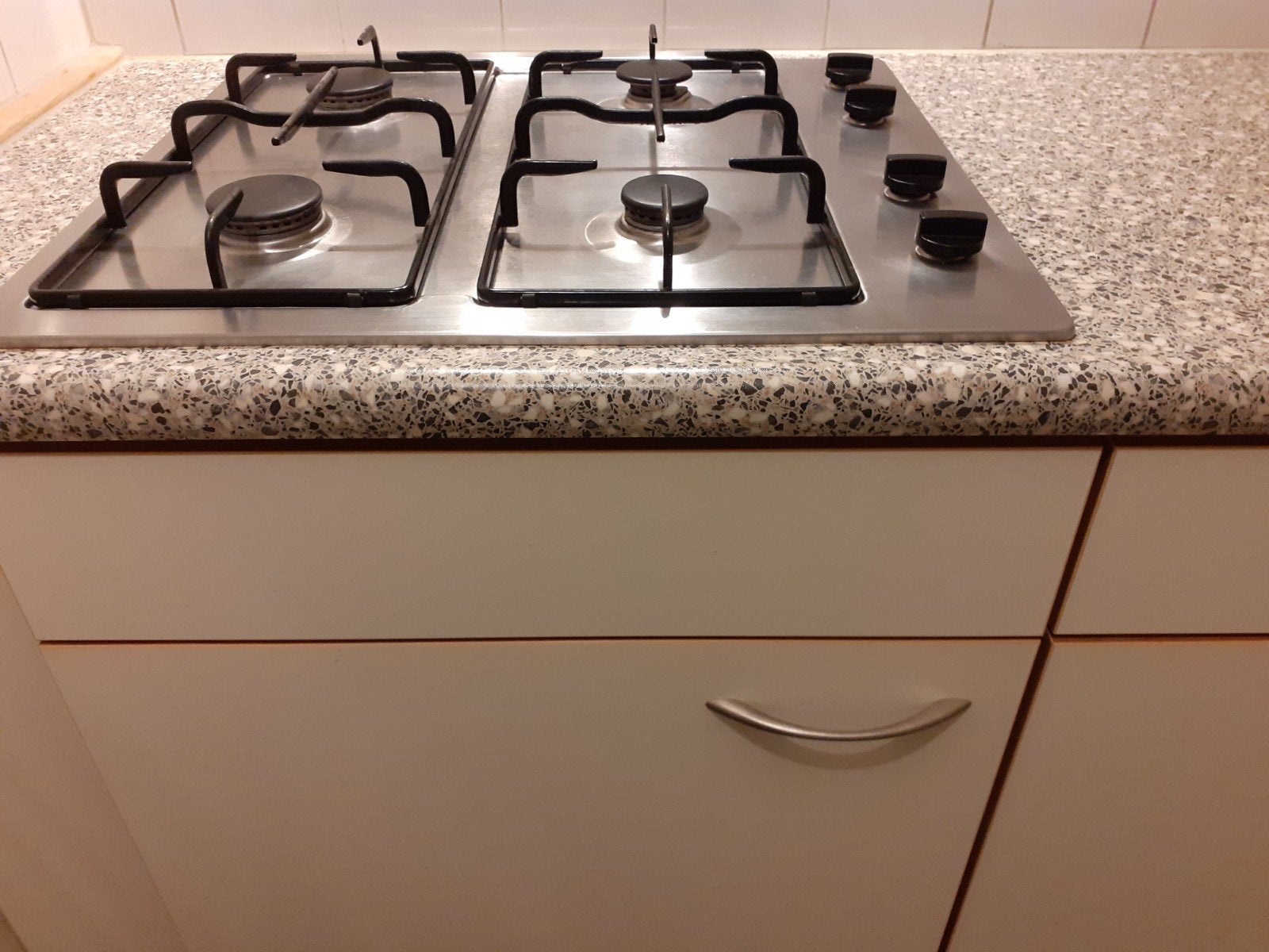 Inbouw gaskookplaat met 4 pitten - RVS, Witgoed en Apparatuur, Kookplaten, Ophalen of Verzenden, Inbouw, Gas, 4 kookzones