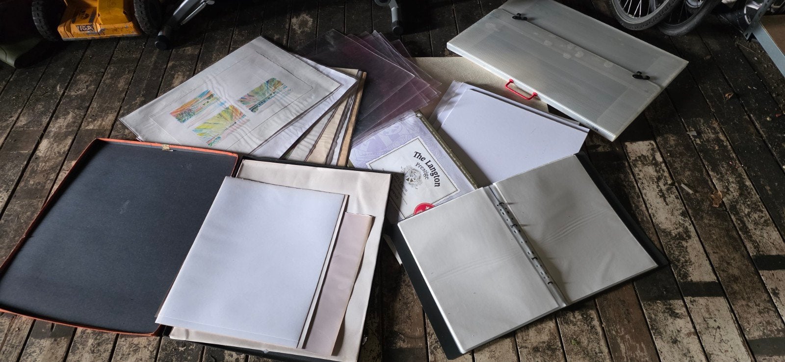 Partij schilderspullen in een koop kunstschilder, Hobby en Vrije tijd, Schilderen, Ophalen, Ezel