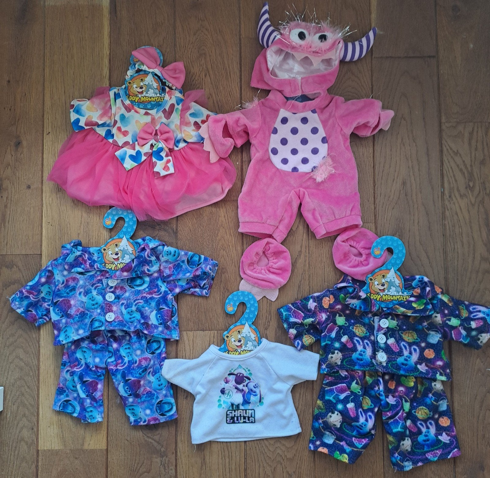 Teddy mountain build a bear kleding pakjes voor knuffels, Ophalen of Verzenden, Zo goed als nieuw, Jongen of Meisje