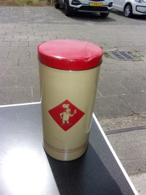 blik bolletje, Ophalen of Verzenden, Gebruikt, Beschuit, Bolletje