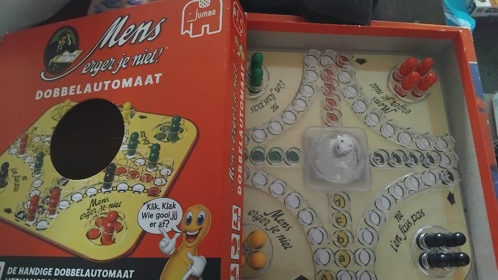 Mens erger je niet, Hobby en Vrije tijd, Gezelschapsspellen | Bordspellen, Drie of vier spelers, Ophalen of Verzenden, Gebruikt