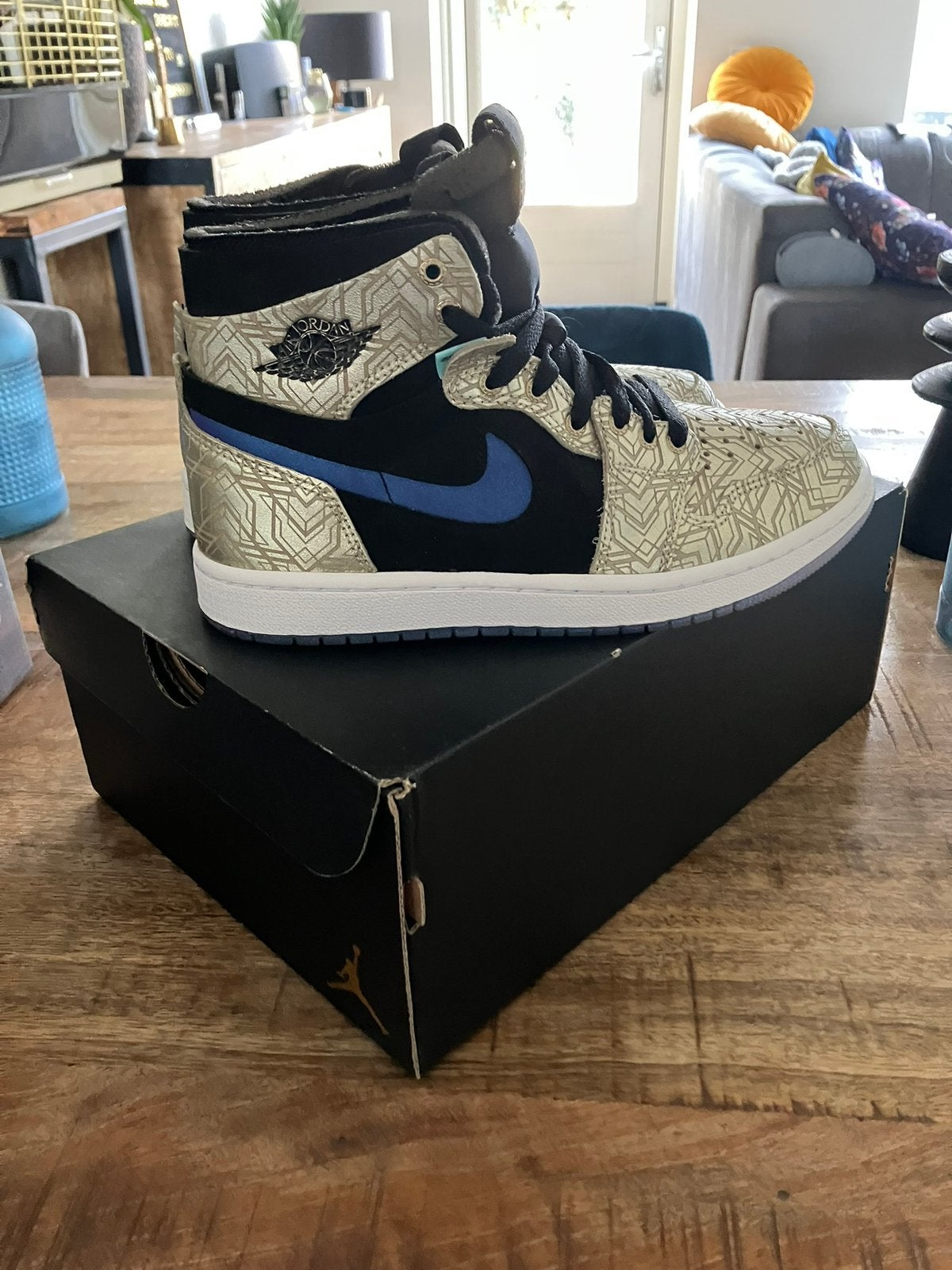 Nike Air Jordan 1 Zoom Air CMFT Gold Laser, Kleding | Dames, Overige kleuren, Sportschoenen, Nieuw, Ophalen of Verzenden