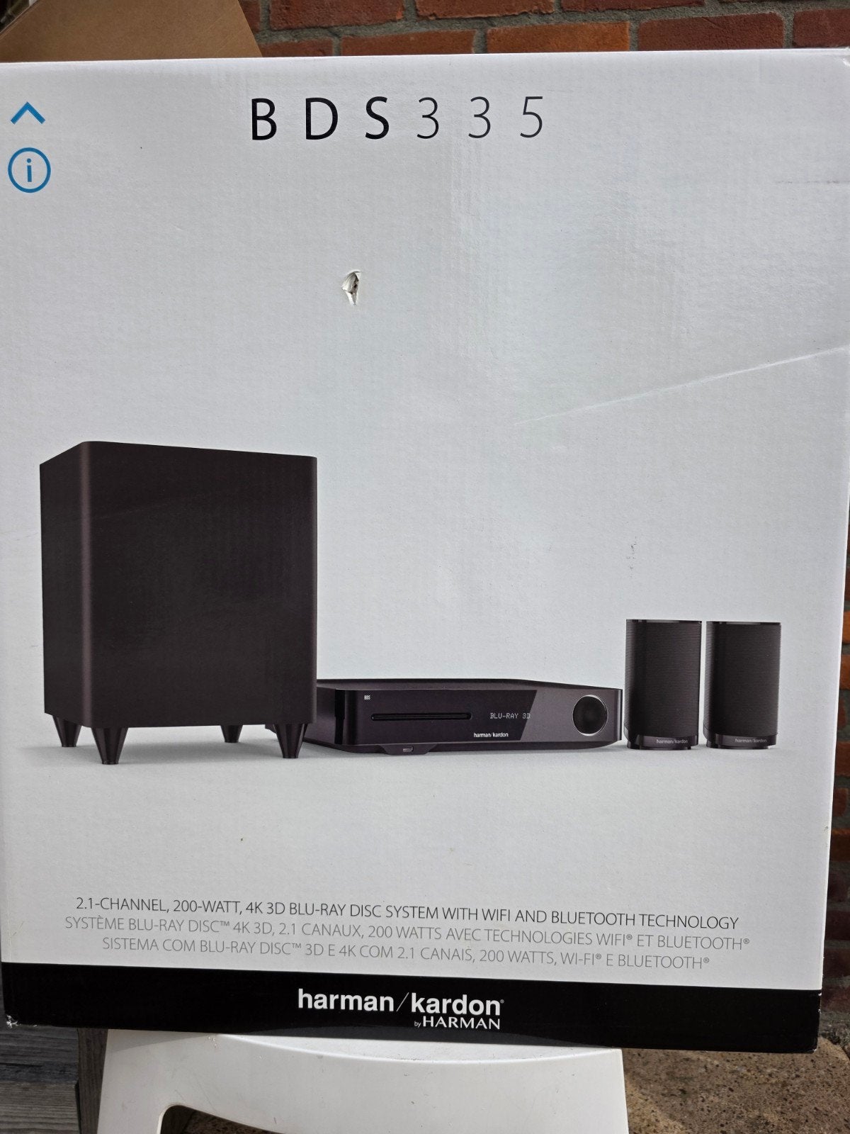 Harman/Kardon BDS335 3D Blu-ray Disc.-systeem, Overige merken, Gebruikt, Blu-ray-speler, 70 watt of meer