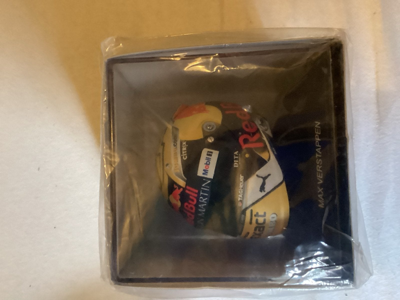 Max Verstappen Red Bull Racing helm miniatuur, Ophalen of Verzenden, Nieuw, Overige typen