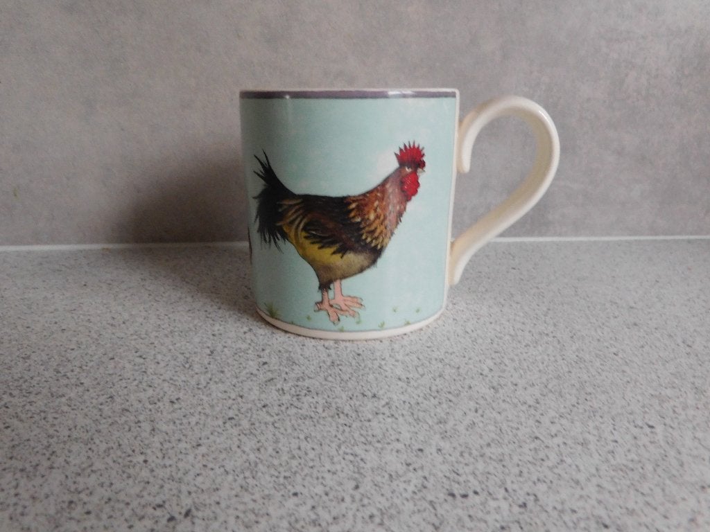 Mok 8,5x8 cm. Fine Bone China High Grove Hens Burleigh, Huis en Inrichting, Keuken | Servies, Overige merken, Zo goed als nieuw