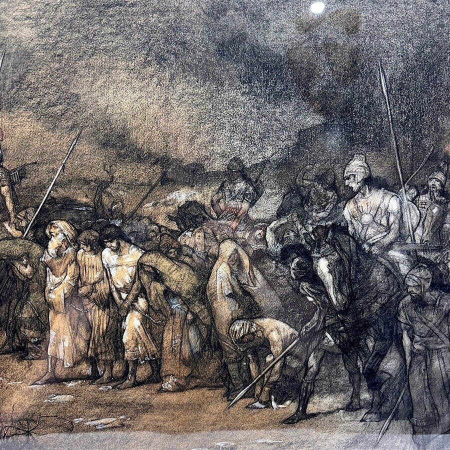 Johannes Hendricus Jurres (1875-1946) - kruisiging van Jezus, Antiek en Kunst, Ophalen of Verzenden