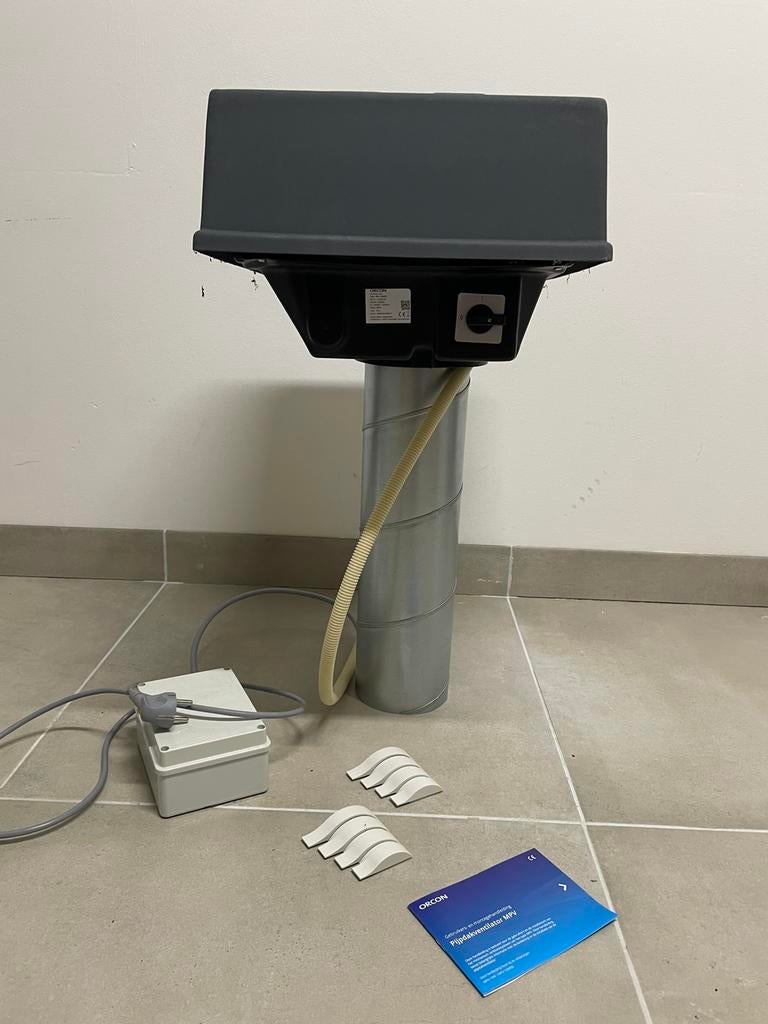 Pijpdakventilator Orcon met werkschakelaar, Ophalen of Verzenden, Gebruikt, Ventilator en Afzuiger