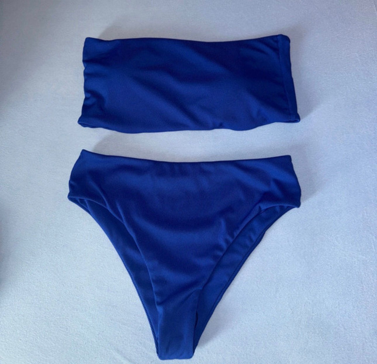 Kobaltblauwe bandeau bikini, Ophalen of Verzenden, Nieuw, Blauw, Bikini