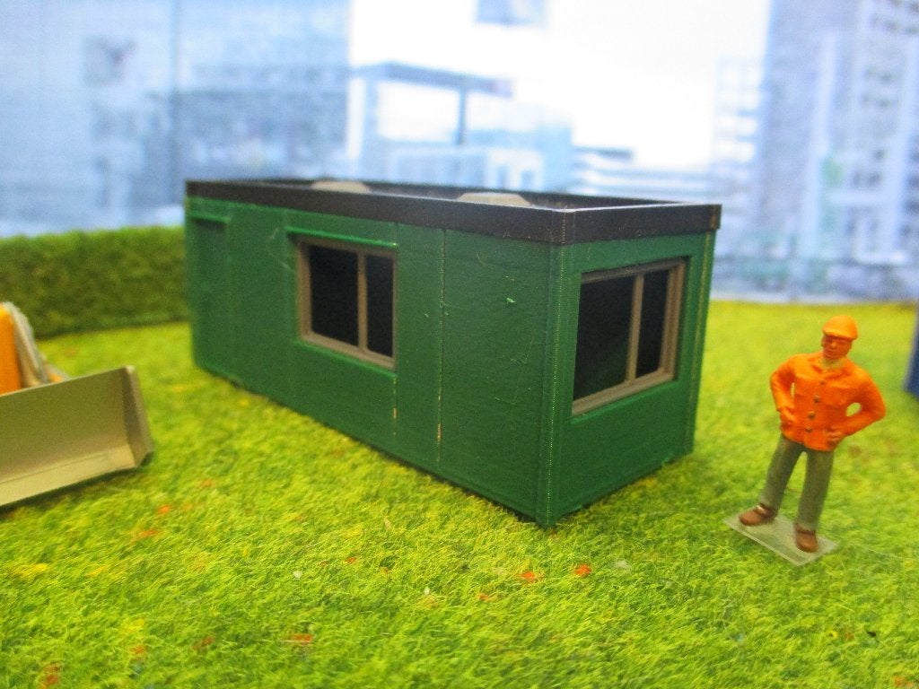 cabin-container / systeemkantoor / wooncontainer groen, Overige merken, Wisselstroom, Brug, Tunnel of Gebouw, Nieuw