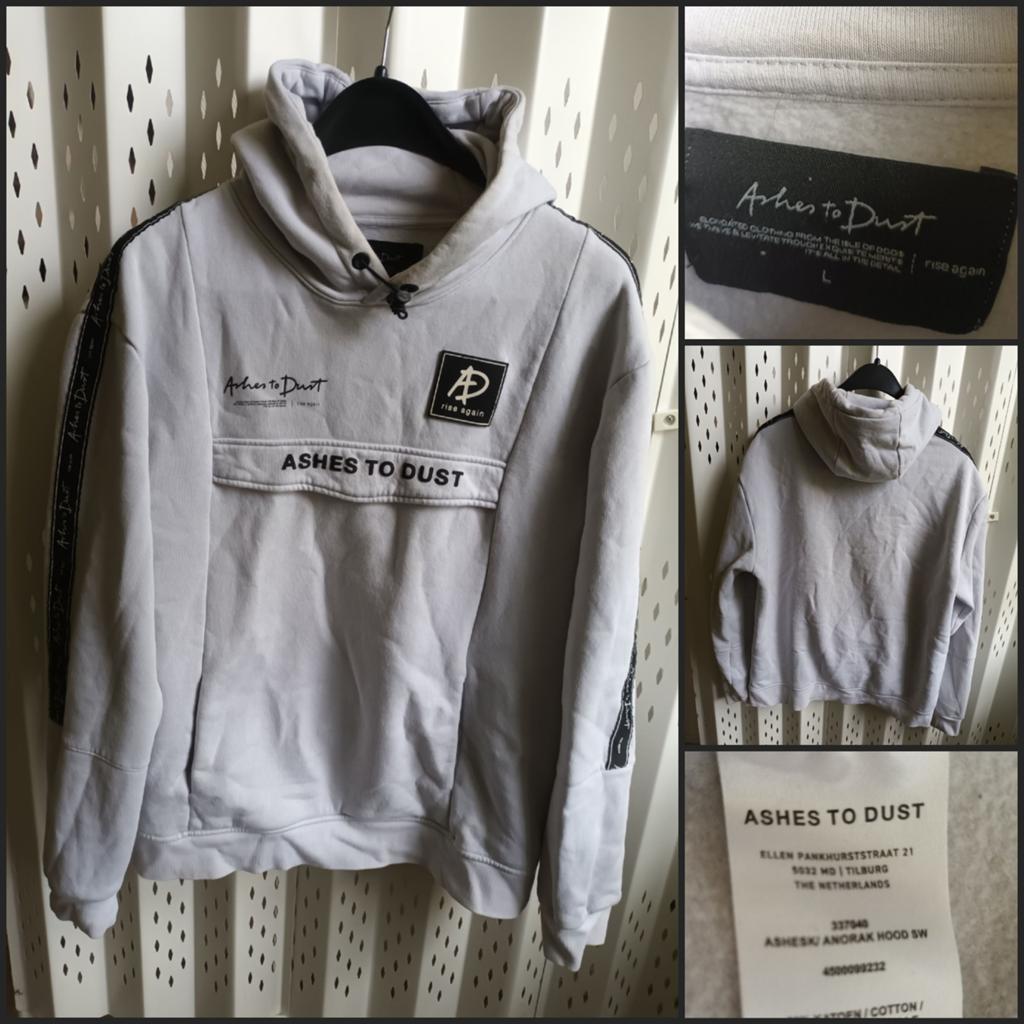 Ashes to Dust Rise Again Witte Heren Hoodie Maat L, Maat 52/54 (L), Ashes to Dust, Wit, Ophalen of Verzenden